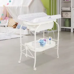 Roll bathinette into the most convenient location to bathe your baby. Changing pad is perfect for changing cloth,...