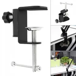 Item：Bracket Clamp. 1 x Bracket Clamp. - A sponge pad is added to the base clip to prevent scratching the desktop...