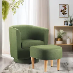 Graceful silhouette with sloped arms, this club armchair is a classic piece with a fresh twist and might. Ottoman:...