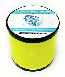Reaction Tackle High Performance Braided Fishing Line / Braid - Hi Vis Yellow. Reaction Tackle braided line is coated...