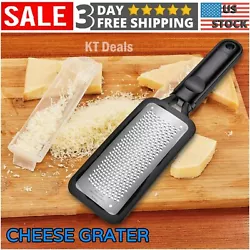 KT Deals Cheese Grater Stainless Steel Handheld, Lemon Zester Tool Ginger, Garlic, Chocolate, Potato Vegetables Scraper...