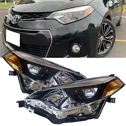 For 2014-2016 Toyota Corolla[4-Door Sedan]. Product Headlights. 1×Pair of Headlights. Installation Front,Left,Right....