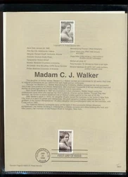 A special Souvenir Page for each stamp issue. They are very attractive and are excellent for framing and in VF...