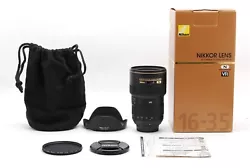 Nikon AF-S NIKKOR 16-35mm F4G ED IF VR Nano Crystal Coat SWM Aspherical from Japan. There are no large dusts. It has no...