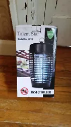 Talent Star Bug Zapper. Hang it outside and plug it in, will SLOWLY attract and kill bugs. [Very Slowly]. The power...