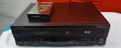 Panasonic PV-D4742 VCR DVD Combo Player With Brand new vhs.