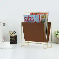 The small footprint makes this magazine holder is easy to use on any desk, table, counter top surface or freestanding...
