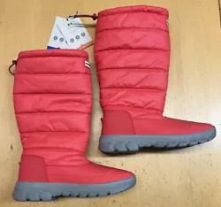 Hunter Womens Intrepid Insulated Tall Knee Waterproof Boots Salmon Pink/Red 10.