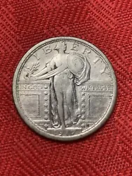 This 1917 Variety 1 Standing Liberty Quarter is a great addition to any coin collection. With its intricate design and...