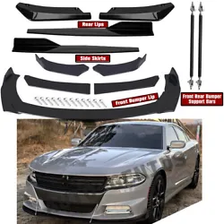 Type:Front Lip Chin Bumper Body Kits. Front Bumper Lip Specification Quatity: 2 x Stainless Steel Bumper Lip Splitter...