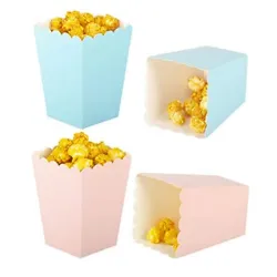 Our scalloped edge favor box can be used as a candy box, treat box or popcorn box. - Fill with hard candies, gummy...