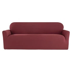 Protect your sofa without compromising on elegance by adding the Wine Stretch Twill Sofa Slipcover by Sure Fit. Its a...