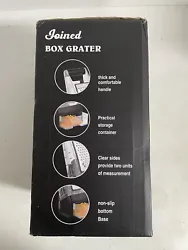 Joined Cheese Grater with Container - Box Grater Cheese Shredder Lemon Zester. This is brand new just the box has been...