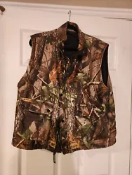Remington Reversible Puffer Vest Mens Large Realtree Camouflage Hunting.