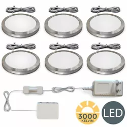 Spot en saillie LED • lot de 6 • module LED intégré • blanc chaud 3.000 Kelvin • 170 Lumen • 230V...