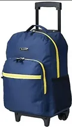 This Rockland backpack is a versatile and stylish choice for travelers. It comes in a navy color and measures 17 inches...