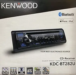 Authorized Kenwood Dealer. CD receiver with AM/FM tuner. Built-in Bluetooth (version 4.2) for hands-free calling and...