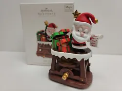 Santa Hallmark Keepsake Ornament Club Hide n Peek w/Motion & Sound Christmas Holiday Season, Fast Shipping, Thanks for...