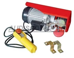 Puissance 550W. VOIR AUSSI NOS AUTRES PALANS ELECTRIQUES. diamètre du câble 3mm. poids: 11.2Kg. hauteur max de levage...