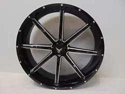 QuadBoss Slicer Wheel 24x7 4/156 4+3 Gloss Black/Machined 608593.