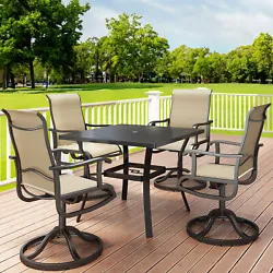 Curve-fit Back & 360 Degree Swivel: The swivel dining chairs back is ergonomically designed for utmost comfort,...