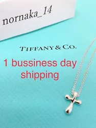 Tiffany & Co. Elsa Peretti Cross Necklace Pendant Silver 925 No Box. ☆ Total Condition Rank : Near Mint. Very good...