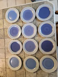 Blue and White Stoneware - 8 1/2