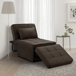 Suitable for Any Scene: The sleeper chair has simple and stylish with a unique folding design, taking up less space,...