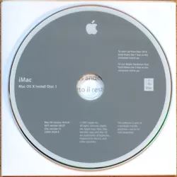 Pochette complète avec ses 2 DVD originaux. Composition du set DVD 1 : Mac OS X Install Disc 1 • MacOS version...
