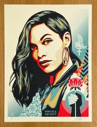 SHEPARD FAIREY. Signed and dated by Shepard Fairey. POWER & EQUALITY. Published in 2019 by Obey Giant in a limited...