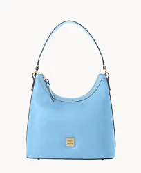 Saffiano Hobo. This roomy shoulder bag has a minimalist shape that you can wear with anything.