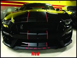 2015 - 2016 - 2017 - 2018 - 2019 - 2020 SHELBY GT350 Front Splitter Vinyl Decal Overlay. This high quality vinyl is...