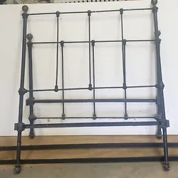 Black And Brass Twin Bed Frame.