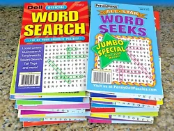 These Penny Press Dell Word Seek puzzle magazines are in excellent condition! Each magazine will give you plenty of...