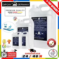 DIPOXY-2K-700 - Résine Époxy Transparente Séchage Rapide Bois Modelage Glaçage Bijoux Sol - NEUF - FR. - 0,2 à 0,4...