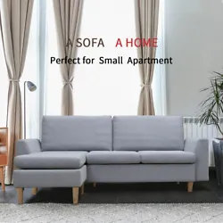 [EASY ASSEMBLE &WASHABLE] All hardware and instructions included,this sectional sofa is easy to assemble as the...