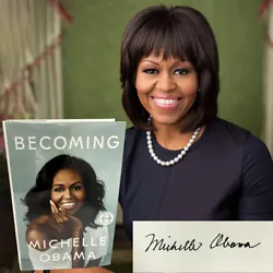 Crown Publishing Group 2018. Book design by Elizabeth Rendfleisch. Jacket photography by Miller Mobley. Mrs. Obama also...