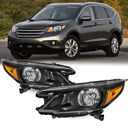 No Wiring or Any Other Modification Needed. 1 set headlights（Not include bulbs ）. For2012 2013 2014 Honda CR-V...