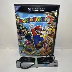 Mario Party 7 CIB Mic Nintendo GameCube Complete with Inserts Manual Microphone. Disc has some wear - fully tested and...