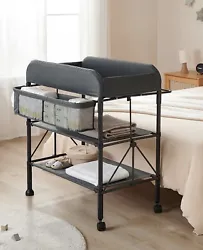 Fully Certified for Safety and US Standards - The versatile baby changing table features the latest design and sturdy...