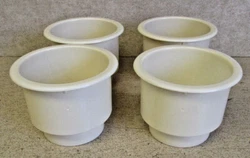 Drop-In Cup Holder. Sturdy plastic beverage holders for R.V., van, pickup, campers, boats, card tables and a wide...