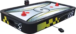 This compact gaming system allows you to play air Hockey on top of any flat surface. A PERMASEALED blower system...