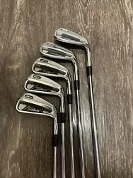 This is a listing for a set of Titleist 710 AP2 Irons 4 5 6 8 9 Project X Precision Rifle 6.5 Reg Steel RH. Shaft...
