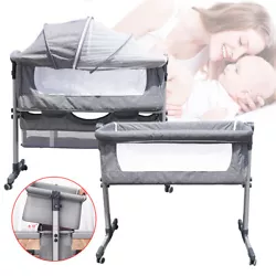 Features: A detachable sidebar allow it to be easily attached to the parents bed. Bedside crib is good for taking care...