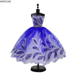 High Fashion Wedding Dress for Barbie Doll Clothes Evening Dresses Vestidoes Party Gown Outfits 1/6 Doll Accessories...