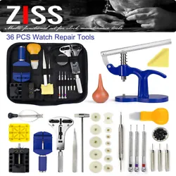 1 x Adjustable Case Opener. 1 x spring bar remover. 1 x Watchband link pin remover. 1 x Snap on case opening knife. 1 x...