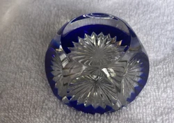 Royal Doulton Paperweights. Clear blue trim