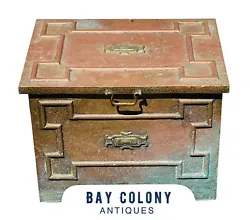 This box was made to look like an early iron strongbox which were popular in the 16th, 17th, & 18th centuries. Weve...