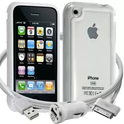 Compatibilité : iPhone 3G, iPhone 3GS. Type : Bumper. Couleur : Blanc. Catégorie : Accessoires Auto.
