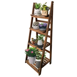 4-Tier Ladder Shelf Storage Rack Foldable Wood Stand. 4 TIER LADDER SHELF- Your Room Keeper! 1 x Ladder Shelf. Decent...